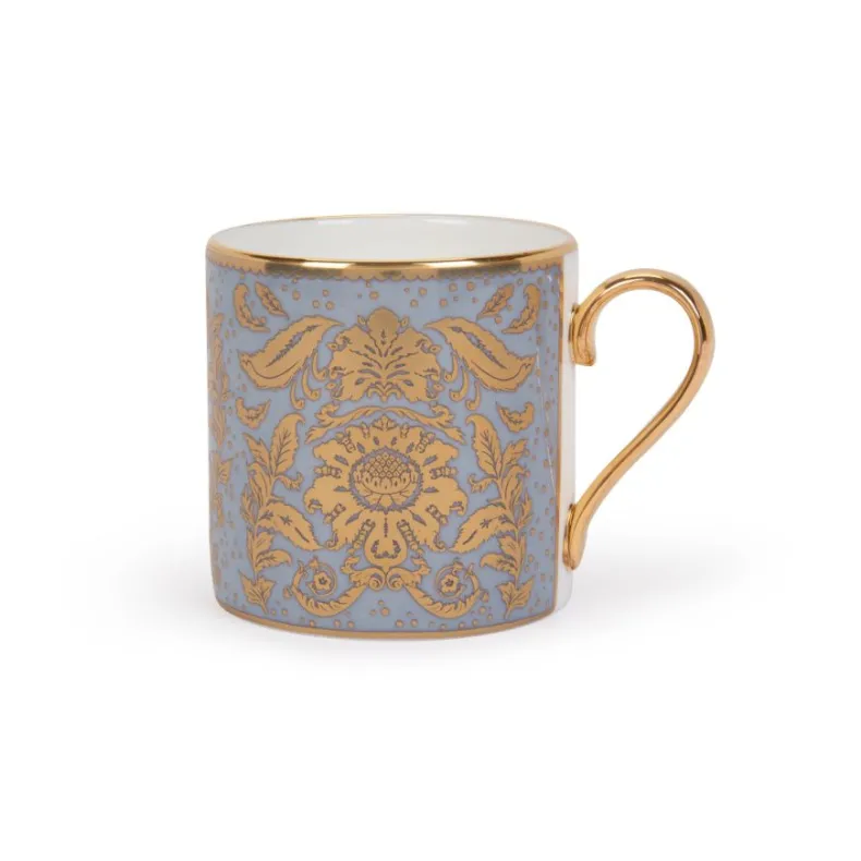 Acanthus Grey Coffee Cup And Saucer