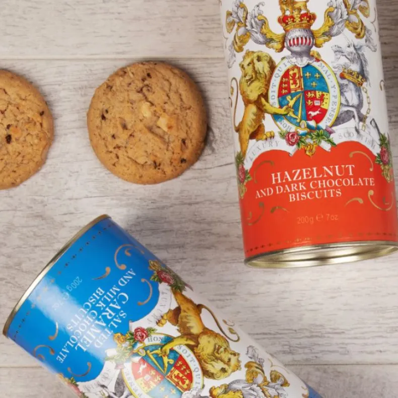 Buckingham Palace Salted Caramel And Chocolate Biscuit Tube