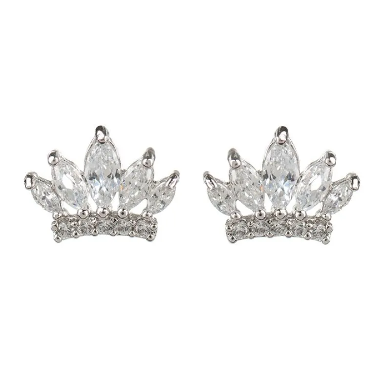 Crystal Crown Earrings