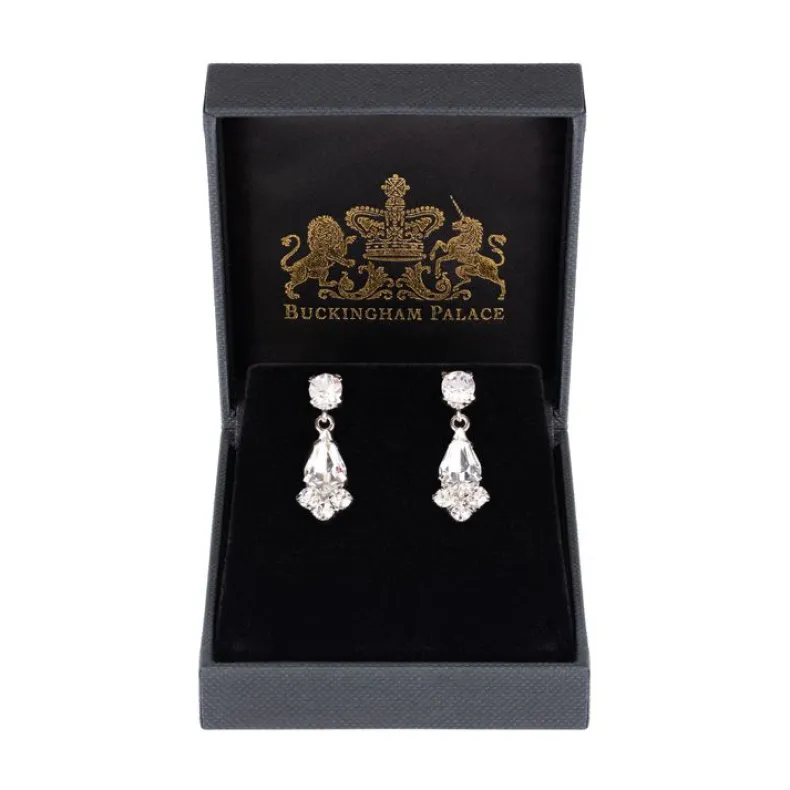 Crystal Decagon Earrings