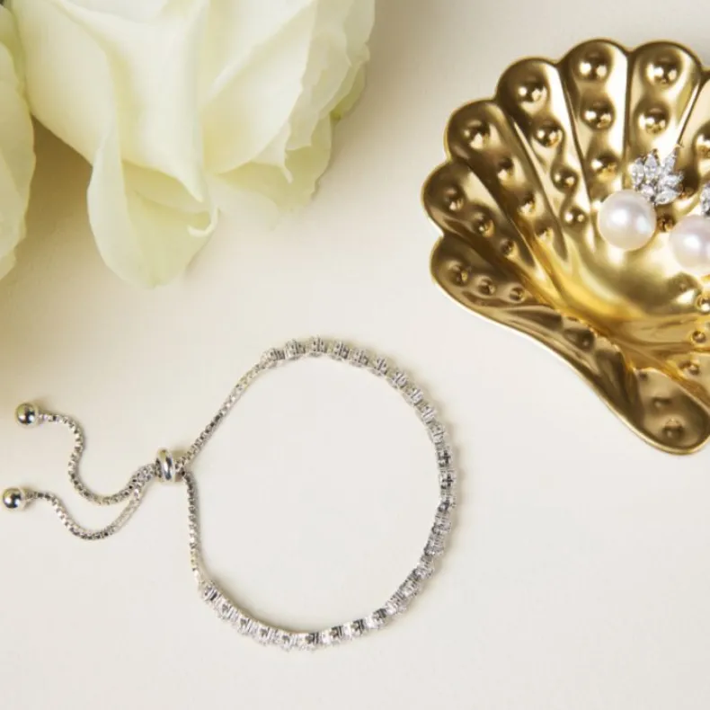 Crystal Flower Friendship Bracelet