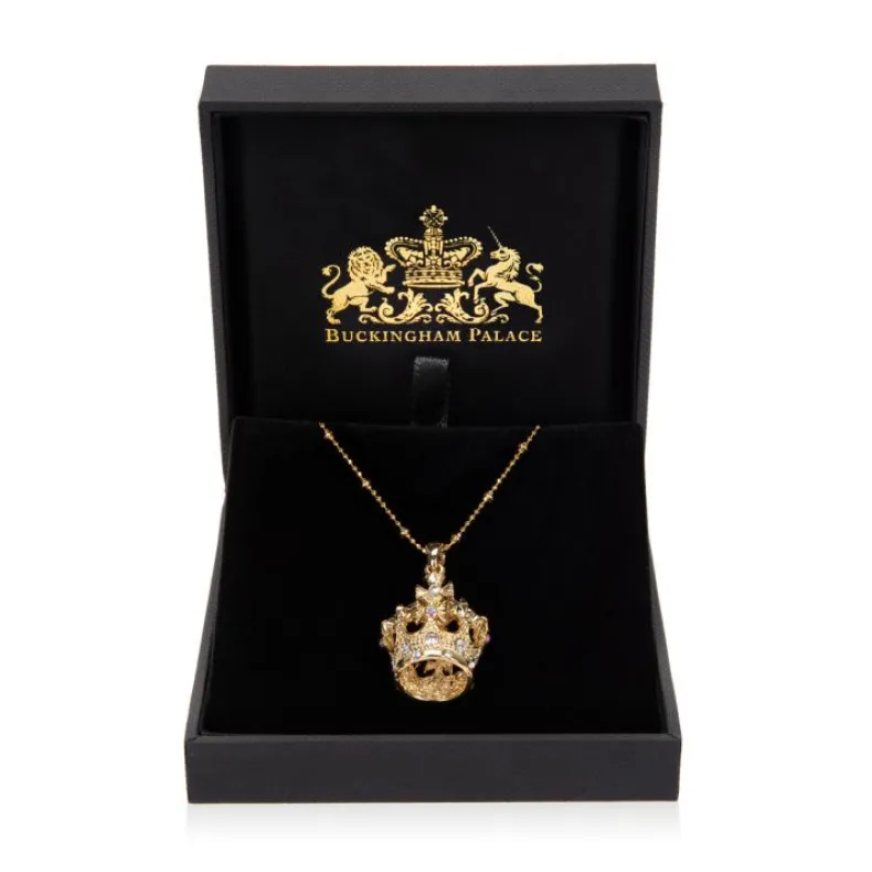 Gold Crown Necklace