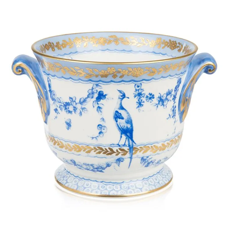 Royal Birdsong Gilded Cachepot