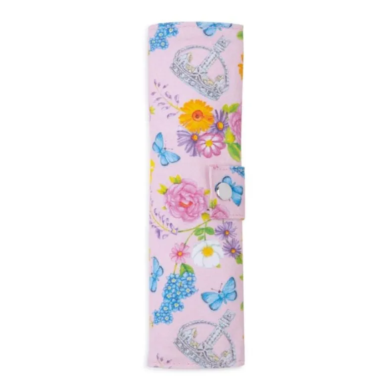 The Summertime Pink Bamboo Cutlery Wrap