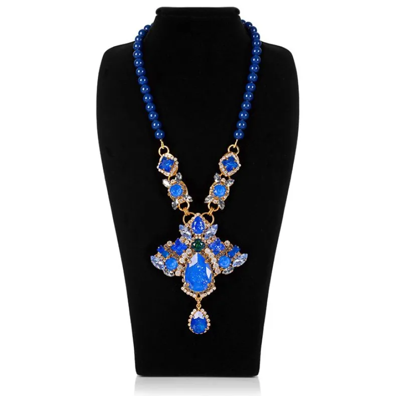 Vicki Sarge Large Blue Necklace