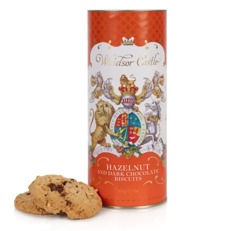 Windsor Castle Hazelnut And Chocolate Chip Biscuit Tube